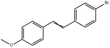 1-Bromo-4-[2-(4-methoxyphenyl)ethenyl]benzene, 119421-16-8, 結(jié)構(gòu)式