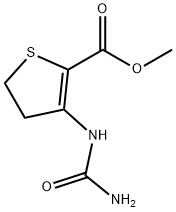 methyl 4,5-dihydro-3-ureidothiophene-2-carboxylate Struktur