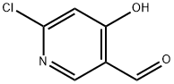 6-Chloro-4-hydroxypyridine-3-carbaldehyde Struktur