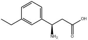 (3R)-3-AMINO-3-(4-ETHYLPHENYL)PROPANOIC ACID Struktur