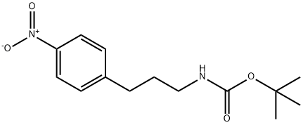 N-(tert-Butyloxycarbonyl)-3-(4-nitrophenyl)propylamine Struktur