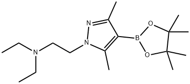 N,N-diethyl-3,5-dimethyl-4-(4,4,5,5-tetramethyl-1,3,2-dioxaborolan-2-yl)-1H-Pyrazole-1-ethanamine Struktur