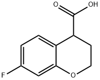 2H-1-BENZOPYRAN-4-CARBOXYLIC ACID, 7-FLUORO-3,4-DIHYDRO- Struktur