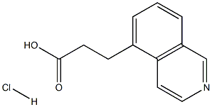 3-(Isoquinolin-5-yl)propanoic acid hydrochloride Struktur