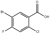 5-Bromo-2-chloro-4-fluoro-benzoic acid Struktur