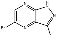 5-Bromo-3-iodo-1H-pyrazolo[3,4-b]pyrazine Struktur