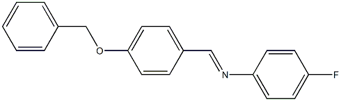 N-(4-(Benzyloxy)benzylidene)-4-fluoroaniline Struktur