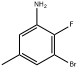 Benzenamine, 3-bromo-2-fluoro-5-methyl- Struktur