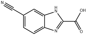 6-cyano-1H-benzo[d]imidazole-2-carboxylic acid Struktur