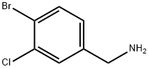 (4-bromo-3-chlorophenyl)methanamine Struktur