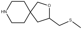 3-((methylthio)methyl)-2-oxa-8-azaspiro[4.5]decane Structure