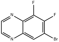 7-Bromo-5,6-difluoroquinoxaline Struktur