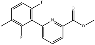 Methyl 6-(2,6-difluoro-3-methylphenyl)picolinate Struktur