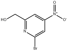 (6-Bromo-4-nitro-pyridin-2-yl)-methanol Struktur