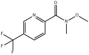 5-Trifluoromethyl-pyridine-2-carboxylic acid methoxy-methyl-amide Struktur