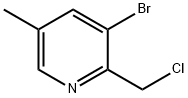 3-bromo-2-(chloromethyl)-5-methylpyridine Struktur