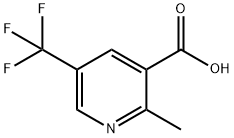 2-methyl-5-(trifluoromethyl)nicotinic acid Struktur