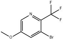 3-bromo-5-methoxy-2-(trifluoromethyl)pyridine Struktur