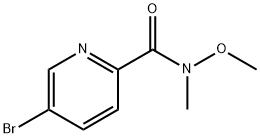 5-Bromo-N-methoxy-N-methylpicolinamide Struktur