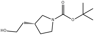 (R)-tert-butyl 3-(2-hydroxyethyl)pyrrolidine-1-carboxylate Struktur