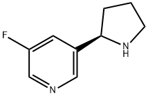 3-((2R)PYRROLIDIN-2-YL)-5-FLUOROPYRIDINE Struktur