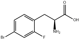 L-Phenylalanine,4-bromo-2-fluoro- Struktur