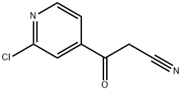 3-(2-chloropyridin-4-yl)-3-oxopropanenitrile Struktur