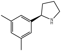 (2R)-2-(3,5-dimethylphenyl)pyrrolidine Struktur