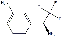 (S)-3-(1-amino-2,2,2-trifluoroethyl)aniline Struktur