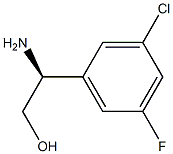 (2S)-2-Amino-2-(3-chloro-5-fluoro-phenyl)-ethanol Struktur