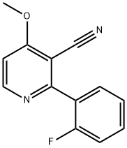 2-(2-Fluorophenyl)-4-methoxynicotinonitrile Struktur