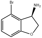 (3R)-4-BROMO-2,3-DIHYDROBENZO[B]FURAN-3-YLAMINE Struktur