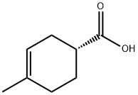 (+)-(1R)-4-methyl-cyclohex-3-enecarboxylic acid Struktur