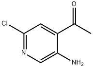 1-(5-amino-2-chloropyridin-4-yl)ethanone Struktur