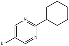 5-Bromo-2-(cyclohexyl)pyrimidine Struktur