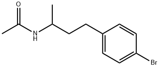 N-(4-(4-bromophenyl)butan-2-yl)acetamide Struktur