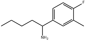 1-(4-FLUORO-3-METHYLPHENYL)PENTAN-1-AMINE Struktur