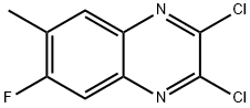 2,3-Dichloro-6-fluoro-7-methyl-quinoxaline Struktur