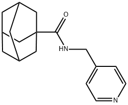 N-(pyridin-4-ylmethyl)adamantane-1-carboxamide Struktur