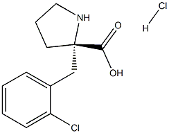 2-[(2-chlorophenyl)methyl]-D-Proline hydrochloride Struktur