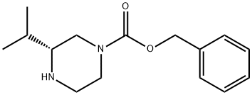 (R)-1-Cbz-3-isopropyl-piperazine Struktur