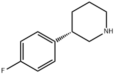 (S)-3-(4-fluorophenyl)piperidine Struktur