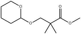 methyl 2,2-dimethyl-3-(tetrahydro-2H-pyran-2-yloxy)propanoate Struktur