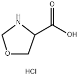 4-Oxazolidine carbocylic acid hydrochloride Struktur