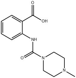 2-[(4-Methyl-piperazine-1-carbonyl)-amino]-benzoic acid Struktur