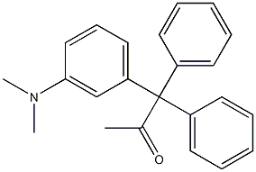 1-(3-(Dimethylamino)phenyl)-1,1-diphenylpropan-2-one Struktur