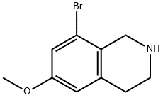 8-bromo-6-methoxy-1,2,3,4-tetrahydroisoquinoline Struktur