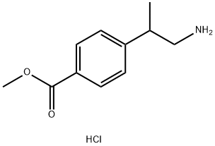 methyl 4-(1-aminopropan-2-yl)benzoate hydrochloride Struktur