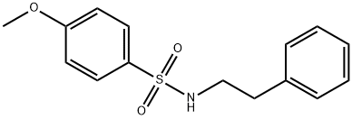 4-methoxy-N-(2-phenylethyl)benzenesulfonamide Struktur