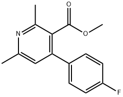 Methyl 4-(4-fluorophenyl)-2,6-dimethylnicotinate Struktur